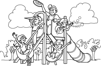 Playground Coloring Sheet